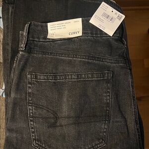 American Eagle Outfitters Black Wide Leg Jeans. No rips or tears